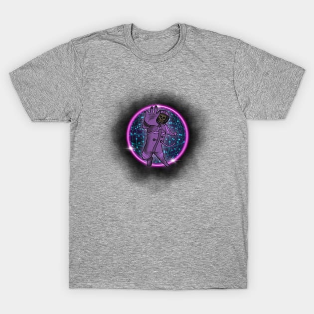 Space Walk the Black and Neon Nebula T-Shirt by BrianPower